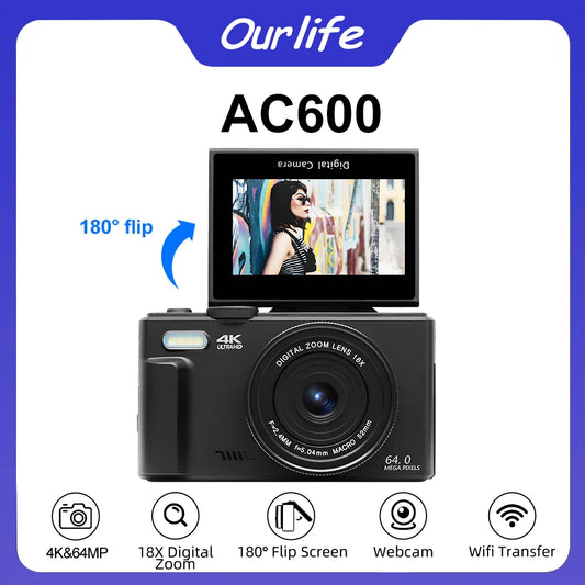 Vintage Vlog Camera with WiFi